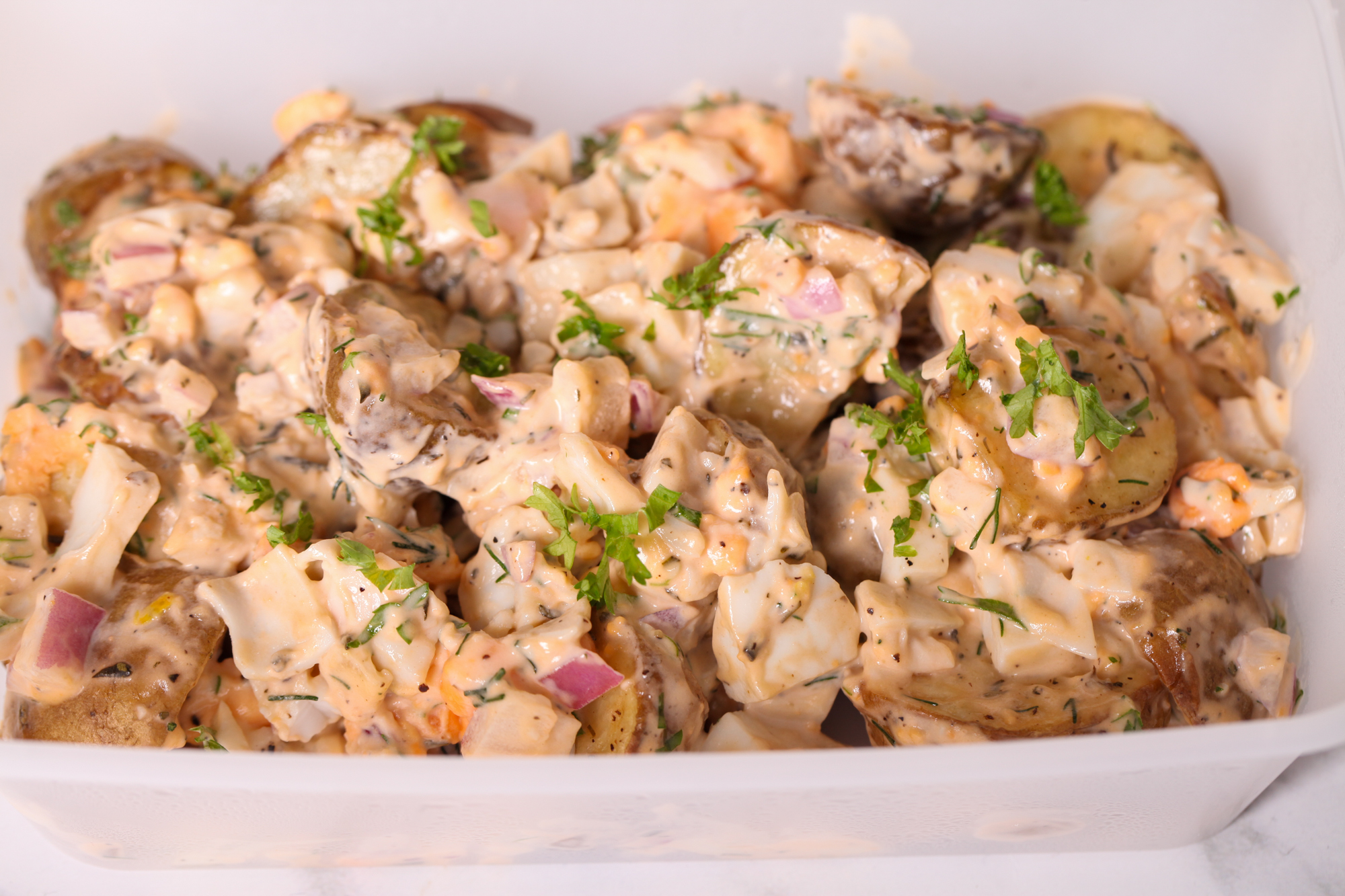 Baked Potato & Egg Salad 